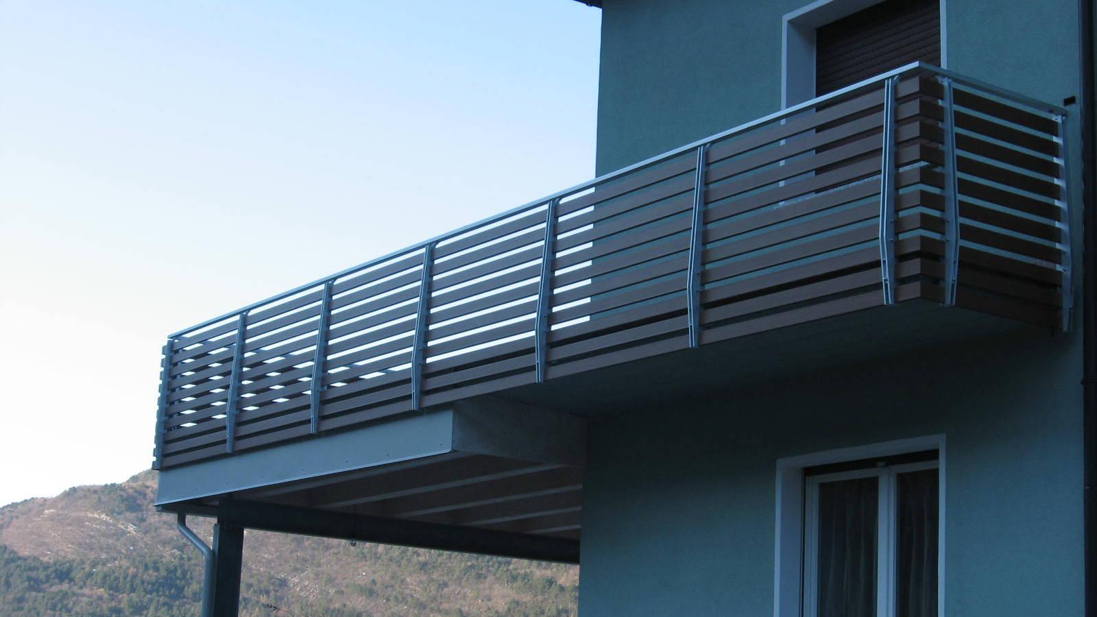 Balconi in legno alluminio